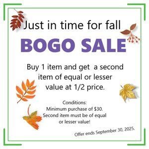 BOGO - Only ONE more day until the BOGO sale is over.